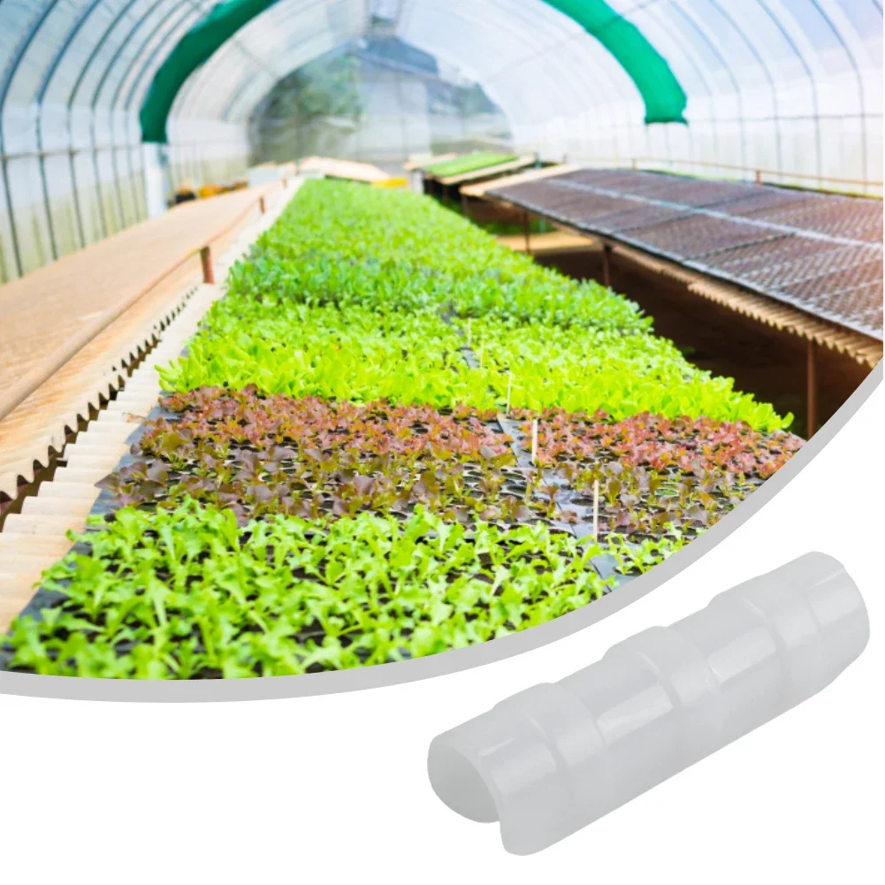 20pcs ABS+PC Greenhouse Tunnel Clamps for Fixing Row Cover and Netting to Hoop Frames Compatible with 19-33mm Pipe Diameters
