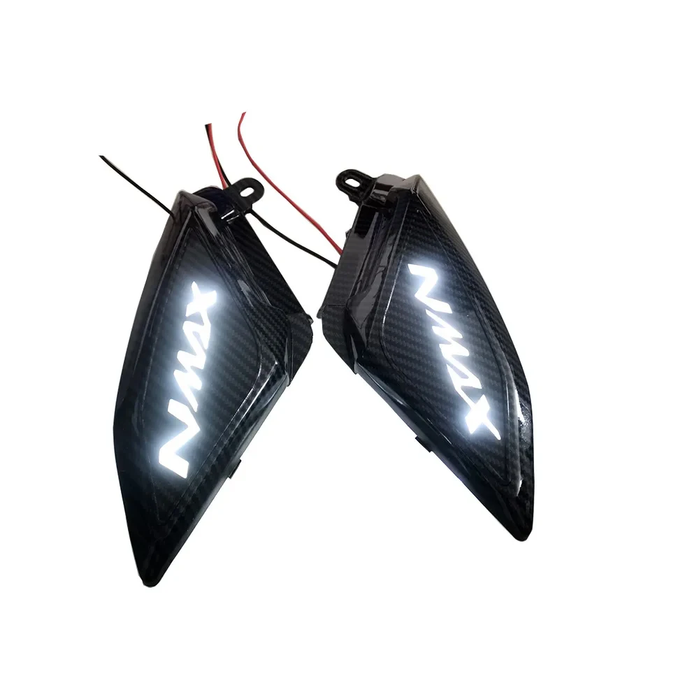 Capuchon de Protection Latérale Arrière de Moto, Panneau Décoratif avec Lampe LED, pour Yamaha NPrévention axes NPrévention 125 NMAX N MAX 155 125 2022 2023