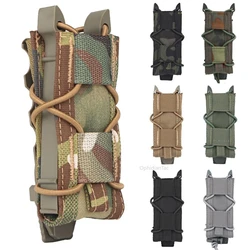 Magazine Pouch 9mm Pistol Single Mag Bag Molle Flashlight Pouch Torch Holder Hunting Knife Holster Shooting Airsoft