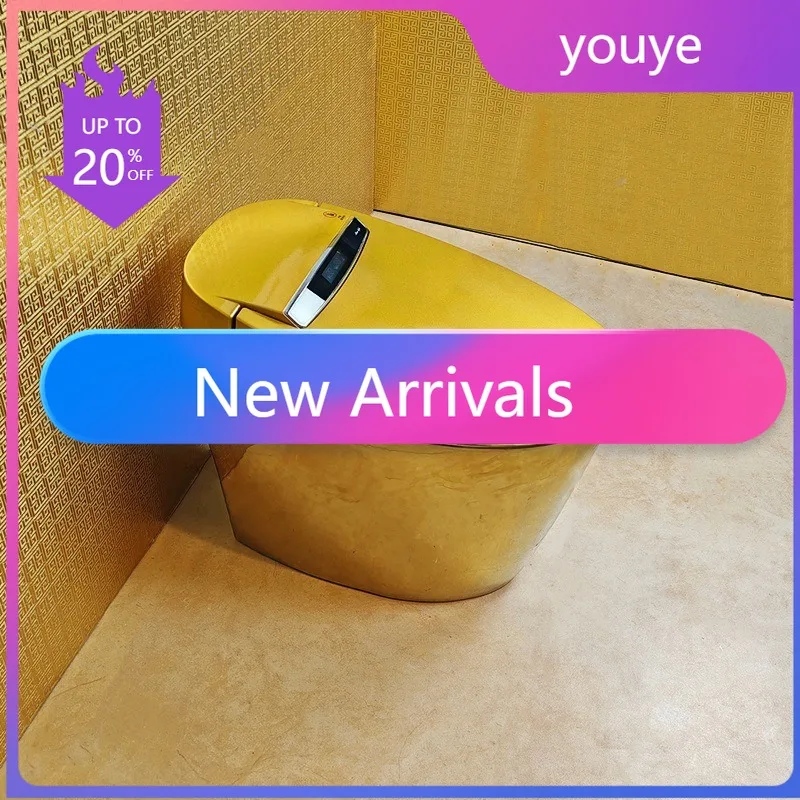 New Golden smart toilet automatic flip one-piece no water pressure limit color toilet