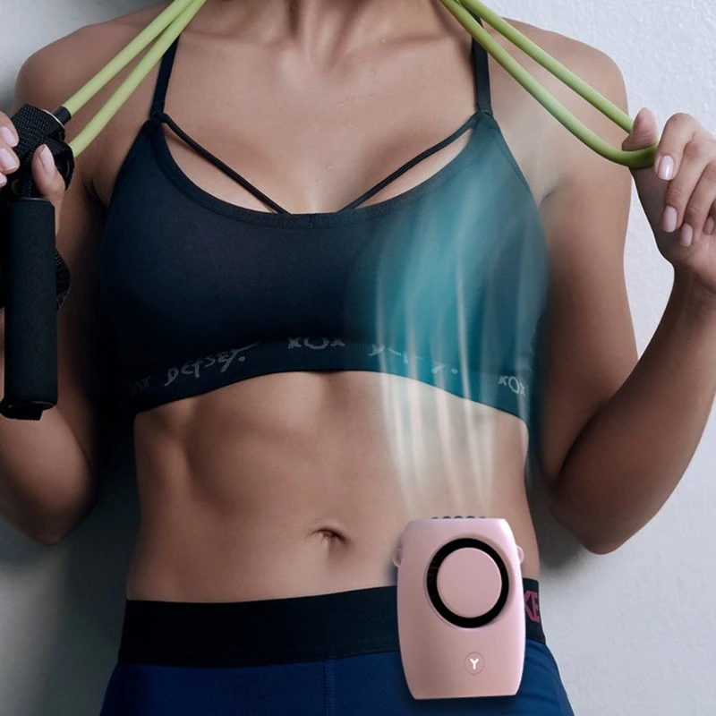 Wearable Fan Rechargeable Portable Neck Fan USB Powered Neck Silent Fan 3 Speed 1200mAh Battery Air Cooler/Power Dropship