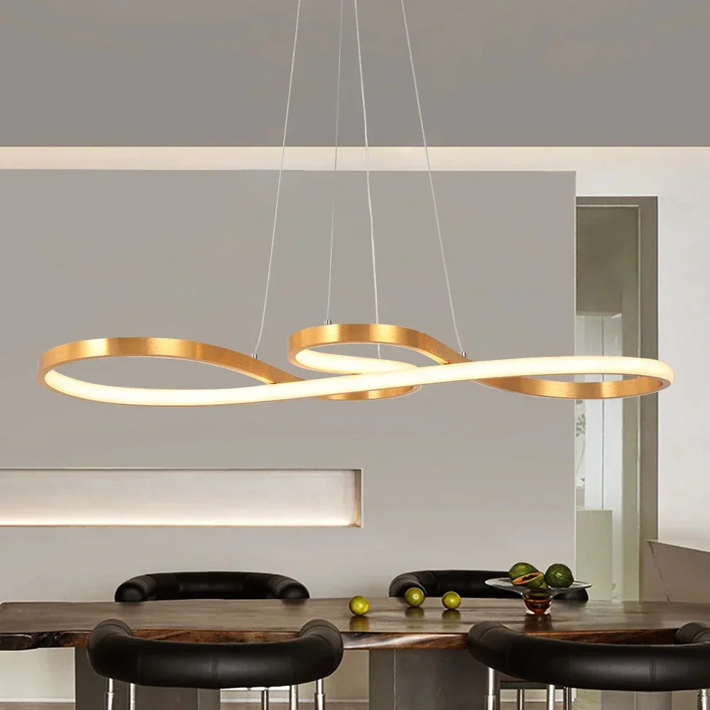 Lámparas de techo Led de acrílico nórdico, luz colgante moderna, accesorio de iluminación minimalista para comedor, interior