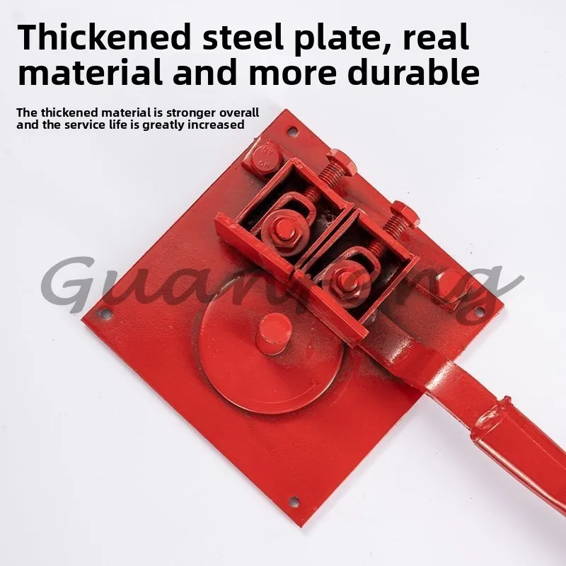Steel Bar Bender Manual Rebar Bender Portable Manual Rebar Bending Machine Hand-held Folding Tools 1-20mm Construction Bender