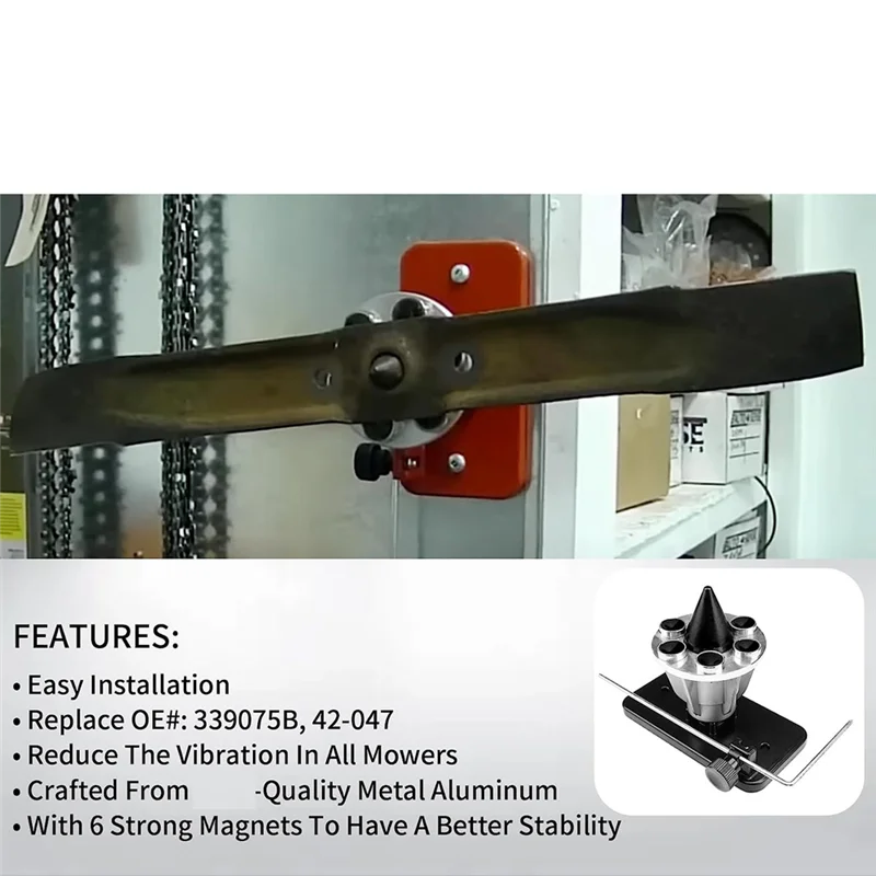 

ABJT-42-047 Magnetic Wall Mount Blade Balancer,For Stihltroy ,Replacement Parts 339075B, Balances Blades After Sharpeni