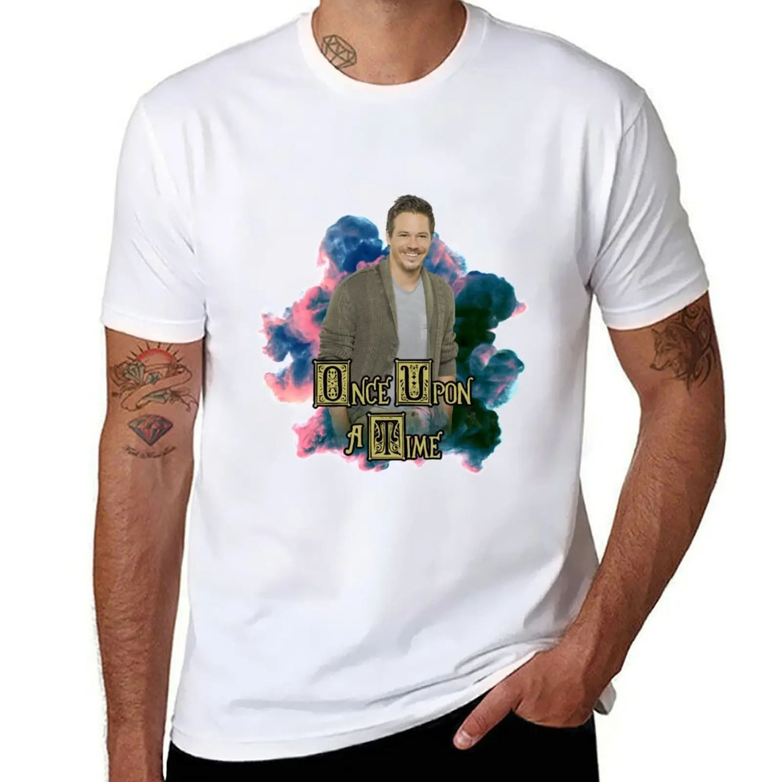 

Once Upon A Time: Neal Cassidy (Baelfire) in Smoke T-Shirt man t shirts cotton t shirt man casual T-Shirt