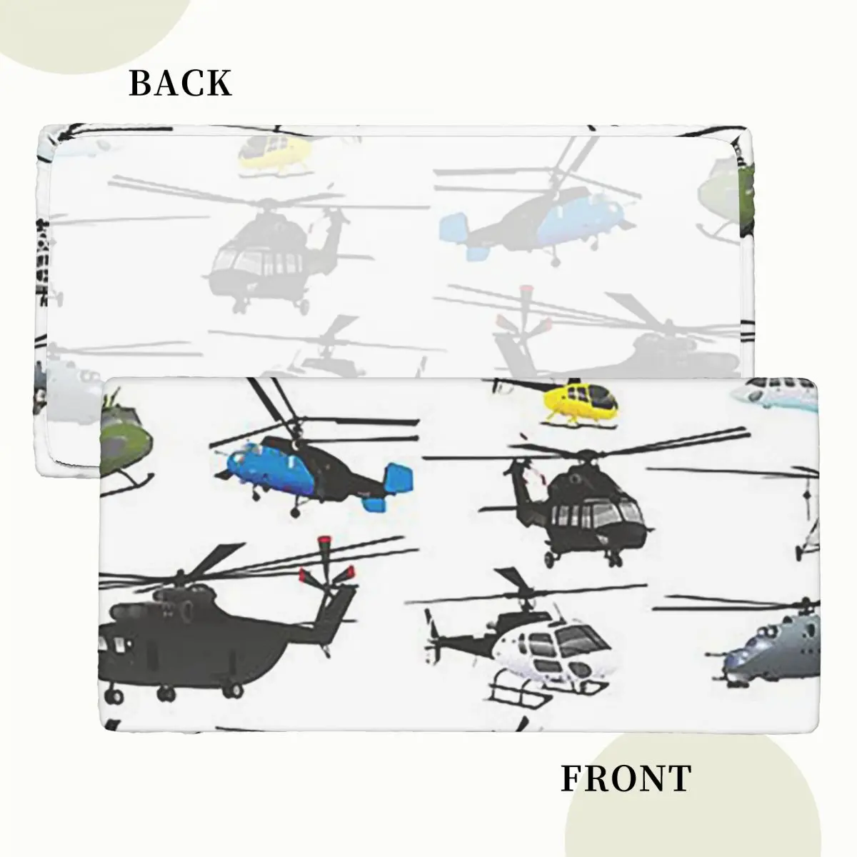 Multiple Helicopters Customized Rectangular Tablecloth Waterproof Table Cover for Festival Party Decorations Table Cloth