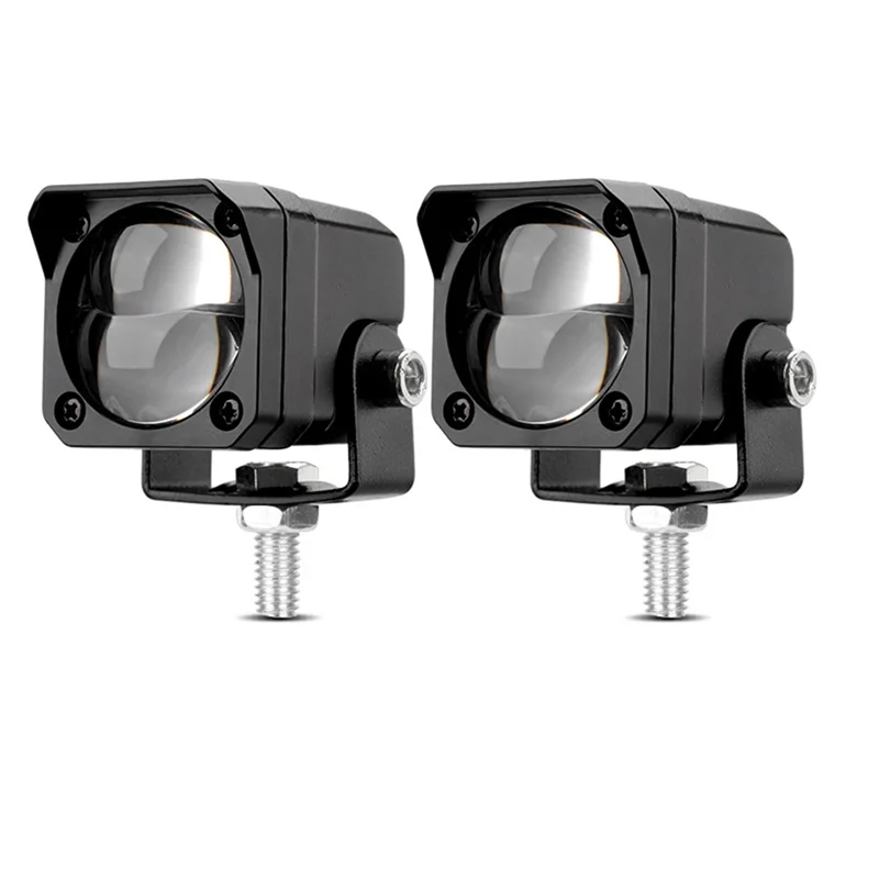 

Leading-Edge-Motorcycle For Dirt Bike Scooter Offroad LED Dual Color Spotlight White Yellow Spot Auxiliary Fog Light Lamp