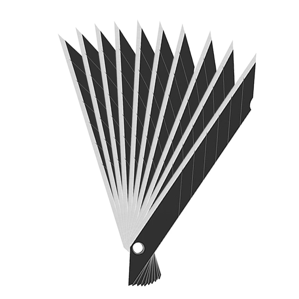 3 Cutter Knives 9mm with 30pcs 30° Snap-off Blades Professional Knife Blades for Foils Paper Crafts Wallpaper