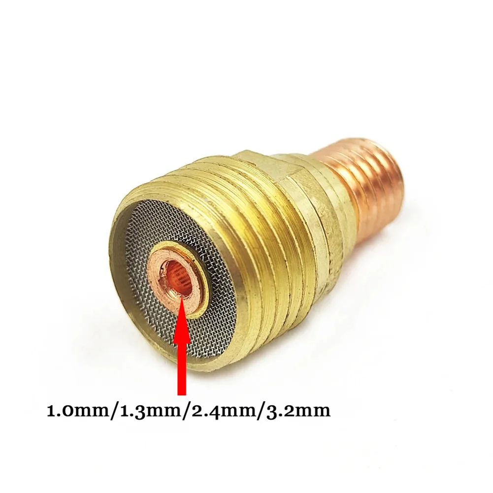 TIG Welding Torch Gas Lens Collets Body 45V42 45V43 45V44 45V45 For Tig WP9 WP20 WP25 Gas Lens 1.0mm 1.6mm 2.4mm 3.2mm Welding