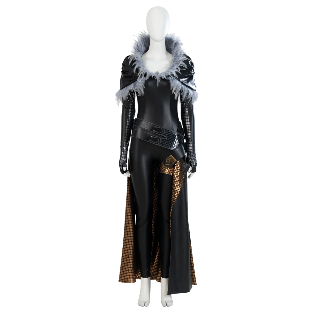 Final Fantasy Cosplay Benedikta Harman Cosplay Black Dress Shawl Halloween Party Costume Suit