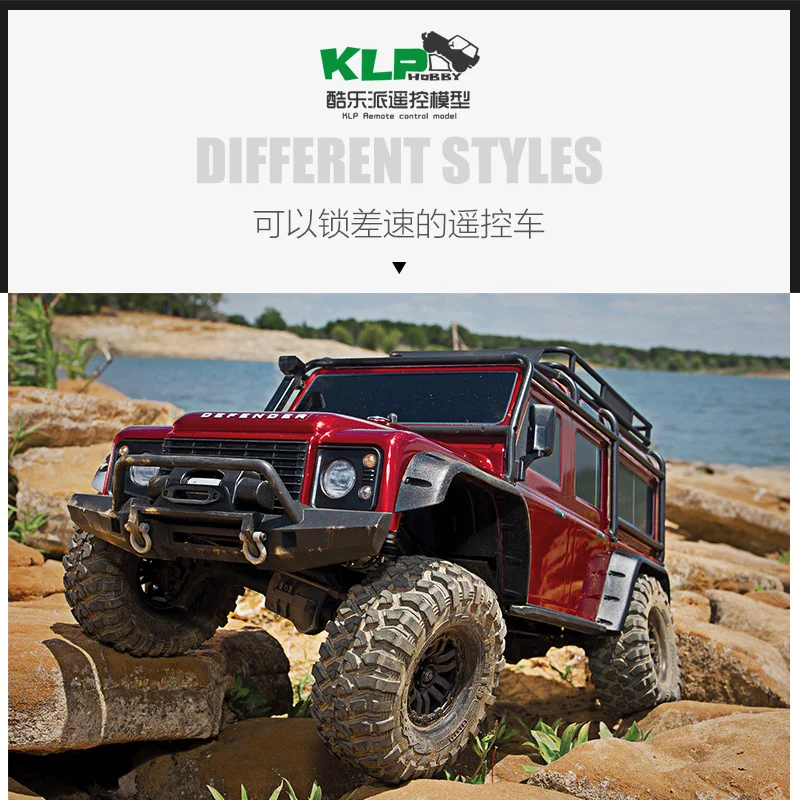 Neue RC 1/10 Simulation Traxxas Trx4 Geländewagen Elektrische Land Rover Defender Fernsteigen Klettern Differential Lock Modell Spielzeug