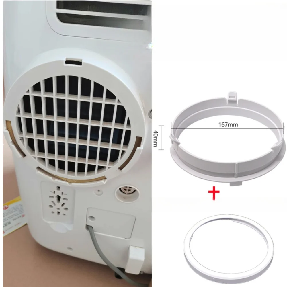 Plastic Round Tubular Connector Kit For Midea Portable Air Conditioners KY35 Body Hose Adapter Connectors With Retaining Ring
