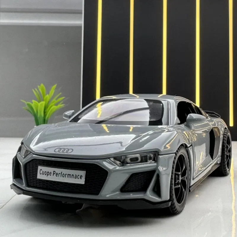 

Simulation 1:32 R8 Racing Car Model Diecast Toys Vehicles Kids Boys Gift Sound And Light Home Decoration Metal Car Model