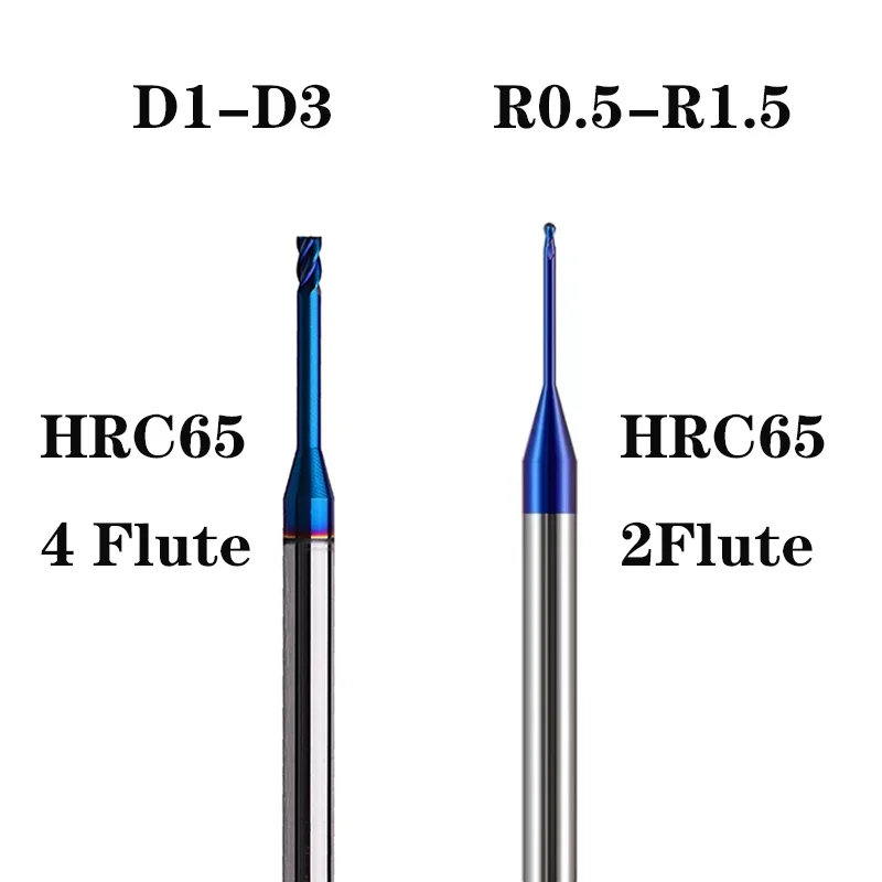 

HRC65 4 Flutes 2 Flutes Deep Groove Tungsten Carbide End Mills Long Neck Milling Cutters CNC End Mill for Steel Extra Long Flute