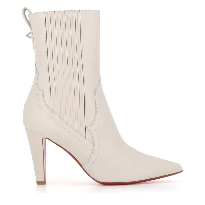 برشام معدني خليط الجلد المدبوغ الخياطة حذاء من الجلد مثير أشار تو كعب رقيق جلد جديد وصول الخريف/الشتاء الأحذية الحديثة