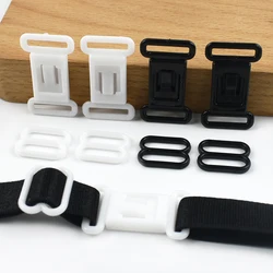 20/50/100Sets 12.5mm Plastic Buckle Bra Strap Extender Buckles for Underwear Bikini Bow Tie Adjuster Clip Clasp DIY Accessories