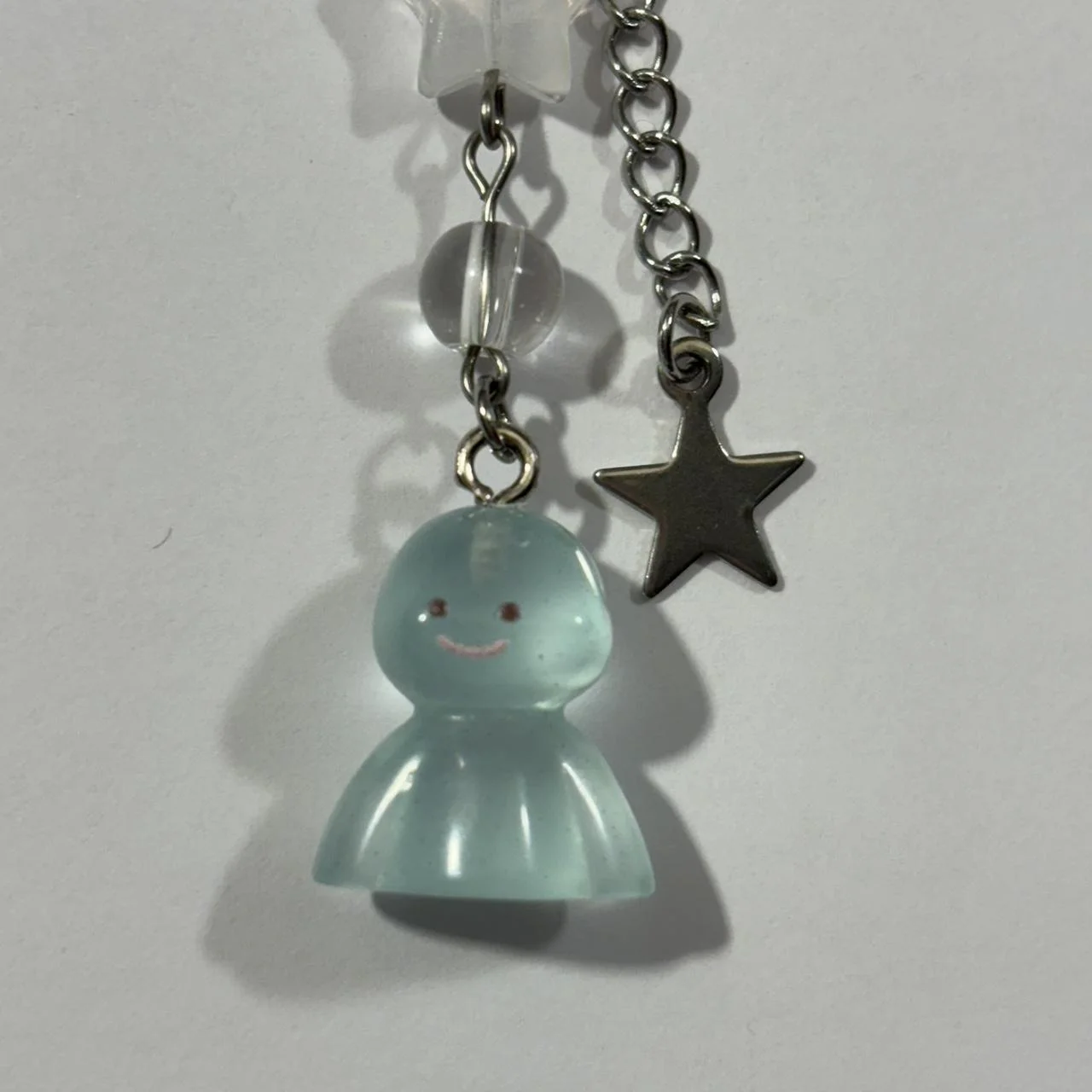 Night Light Sunny Doll handmade blue phone charm