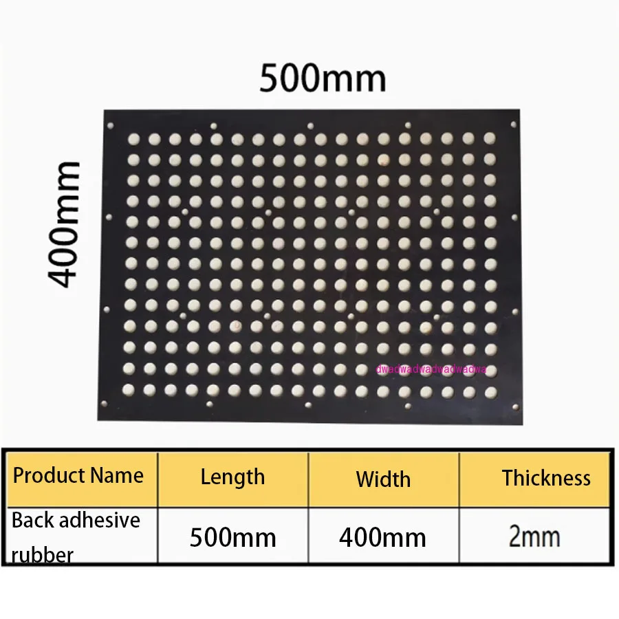 Vacuum suction cup protection pad CNC machining rubber porous accessories with adhesive positioning holes