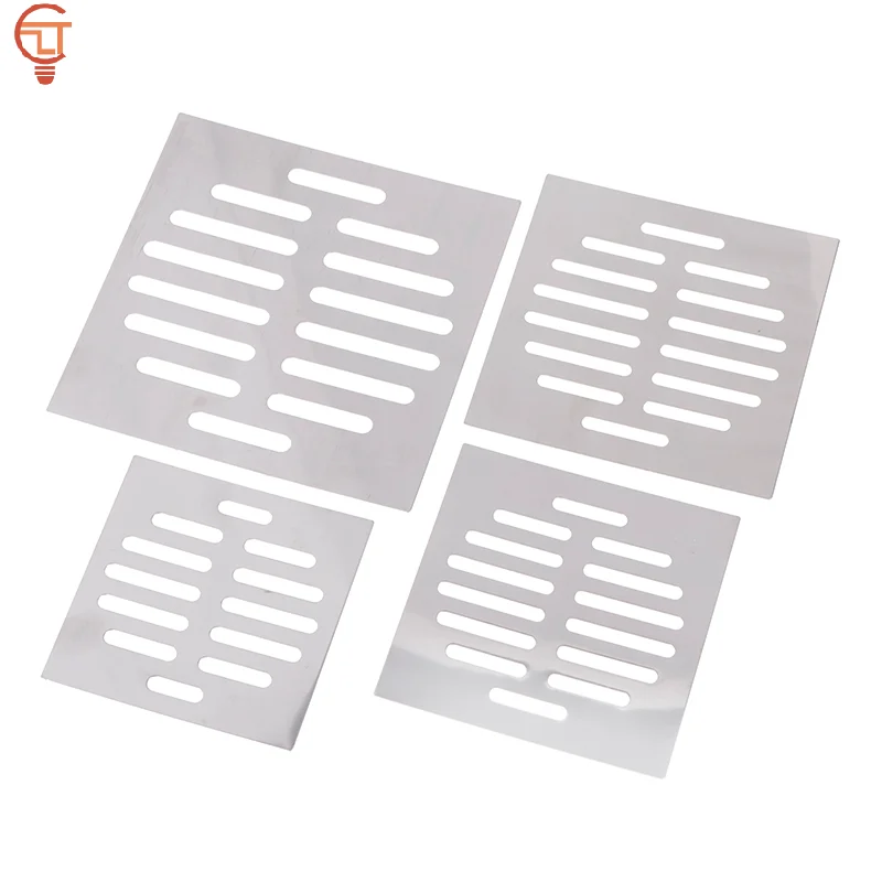 Stainless Steel Floor Drains Net Cover Square Drain Hole Shower Hair Catcher Filter Stopper Kitchen Bathroom Hardware Parts view 3