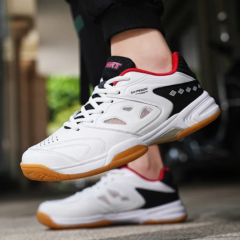 New Mens Badminton Sneakers Wide Pickleball Shoes Tennis Shoes Full Court Tennis Sneakers With Arch Support