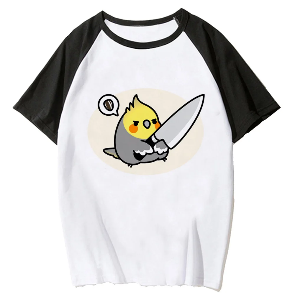 

Cockatiel t-shirts women streetwear graphic comic t shirt female anime comic funny clothes