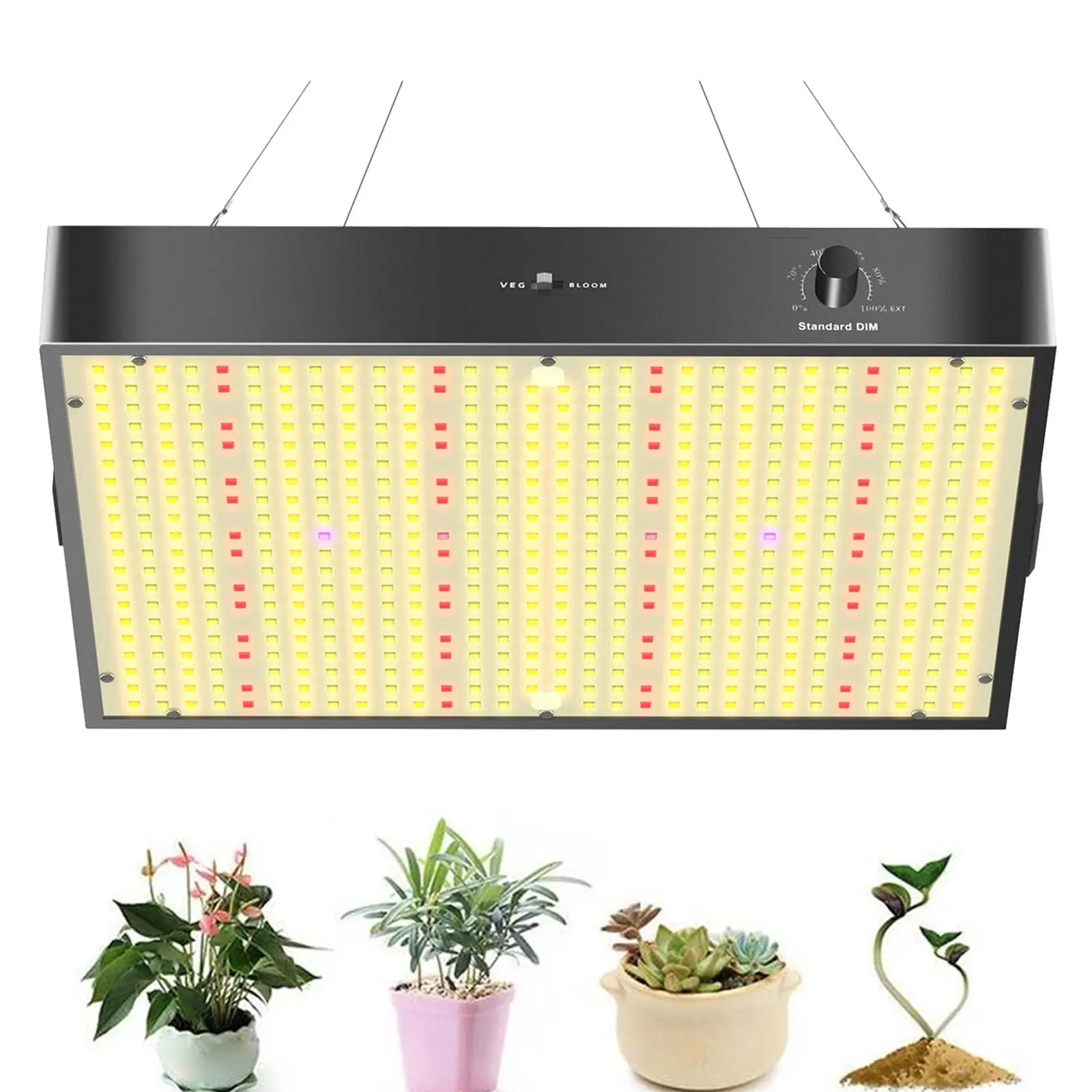 

LED Grow Panels Light Flower Growing Lamp for Vegetables Hallway Bedroom