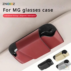 Car Glasses Case Auto Sun Visor Holder Sunglasses Clip For MG Rx5 Marvel HS ZST ZS MG3 MG5 EZS EHS Pilot MG6 MG7 GT GS Hector ZX