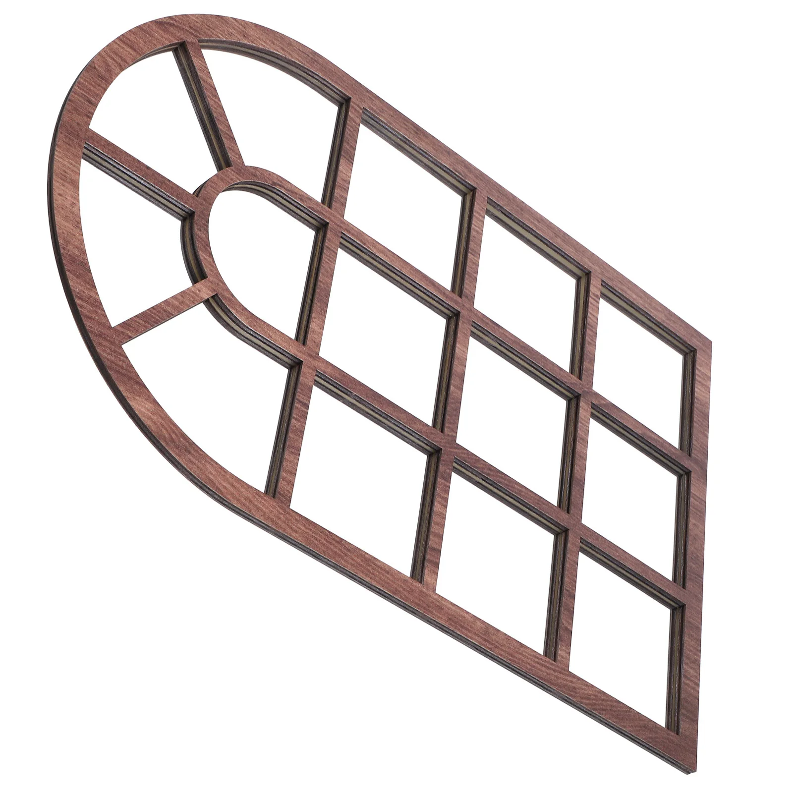 

Arched Window Wall Decor Sticker Removable Wooden Frame Design for Living Room Bedroom Entryway Rustic Home Decoration Peel and