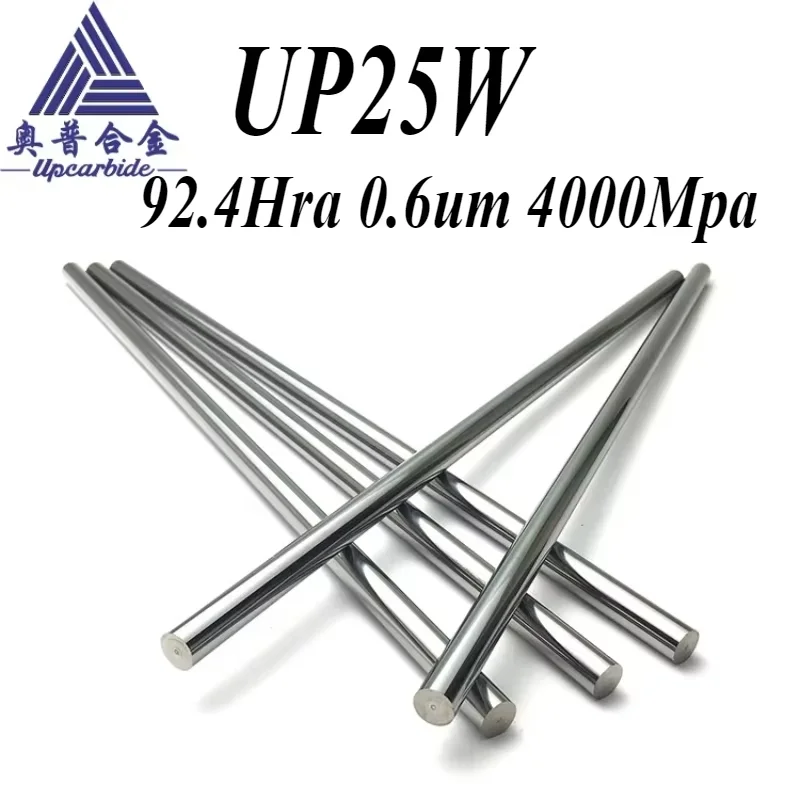 

Стержни из твердого сплава UP25W (3/4/6/8/10/12x330 мм) — заготовки с ЧПУ 92,4HRA 12%Co H6