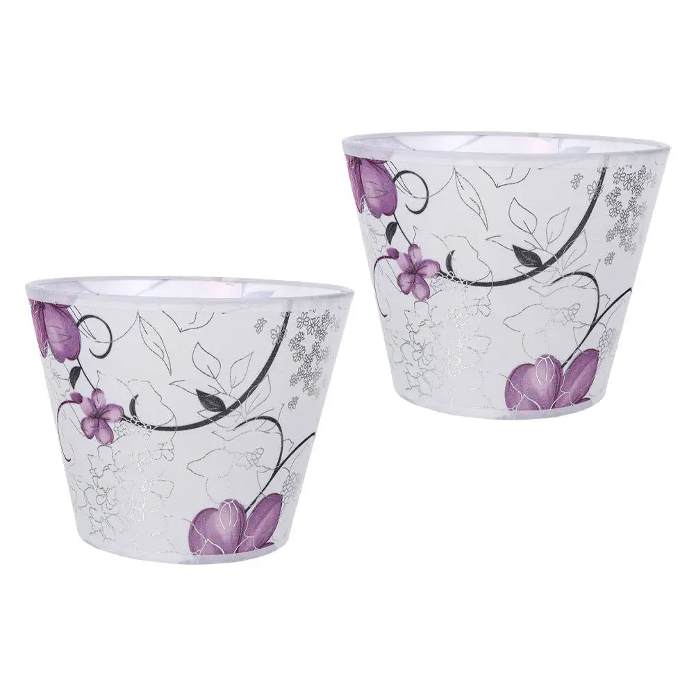 

2 шт. высококачественные тканевые абажуры для настольных, напольных, настенных и потолочных светильников, современный стиль, декор для дома, простые, фиолетовые