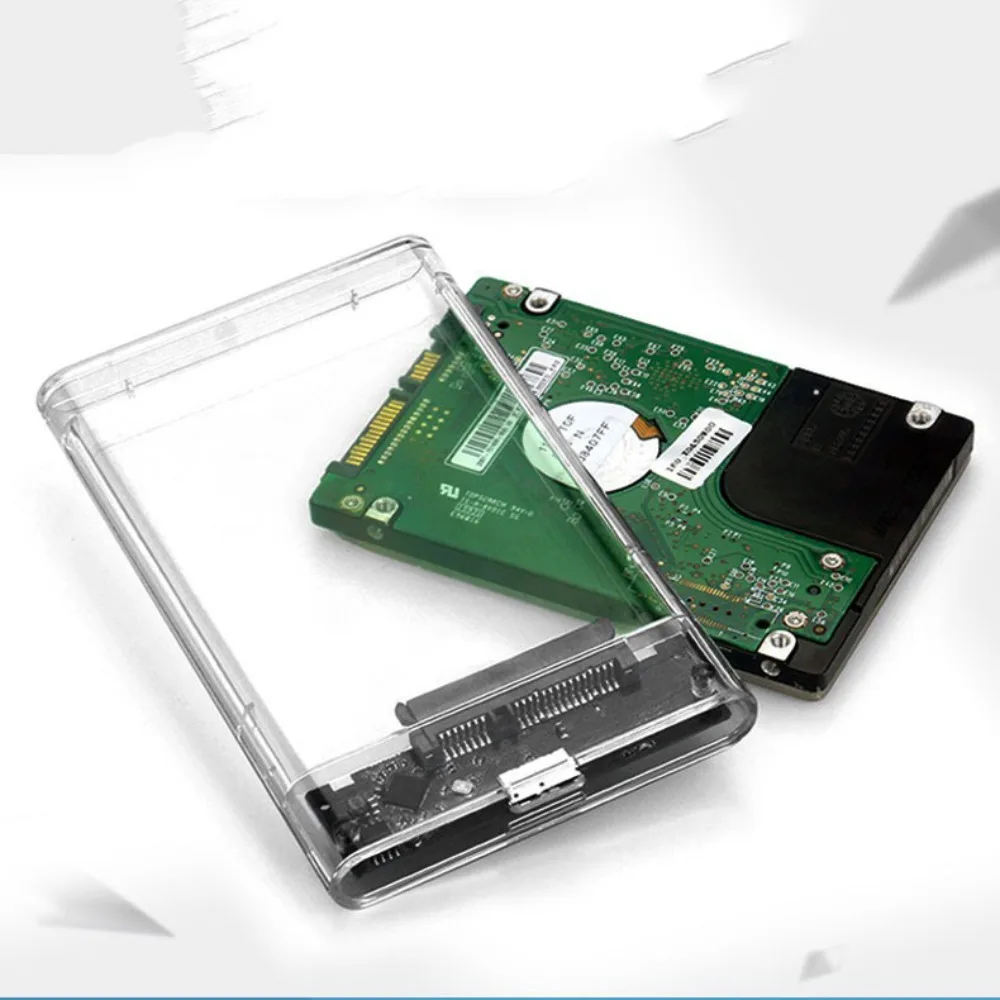 Solid State Drive Protection With Data Cable Mobile Hard Drive Box 2.5 Inch HDD Case Hard Disk Drive Case Hard Disk Storage Box