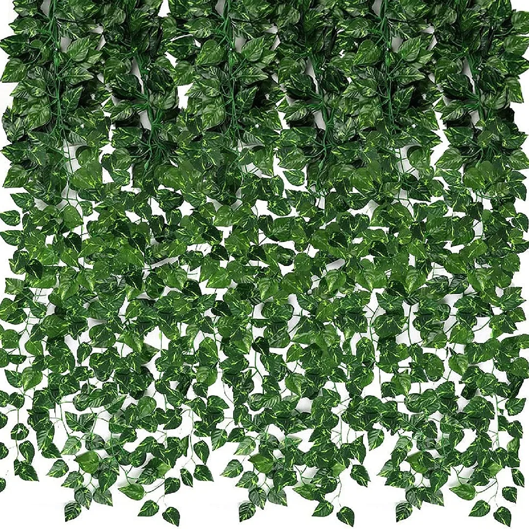 

Hot Selling Artificial Plants Rattan Leaf Ivy Vine For Home Wedding Party Decoration Wholesale DIY Hanging Garland Fake Flowers