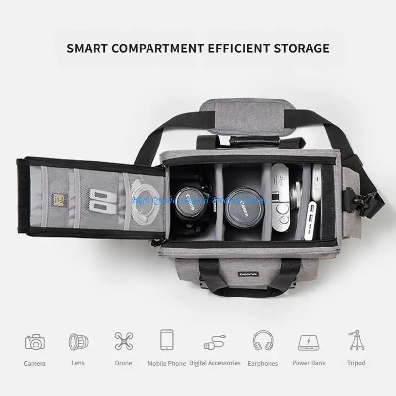 U2JE Small Digital Camera Organiser Bag Featuring Thick Cushion Layer For Standard Lens Cameras And Photography Gear