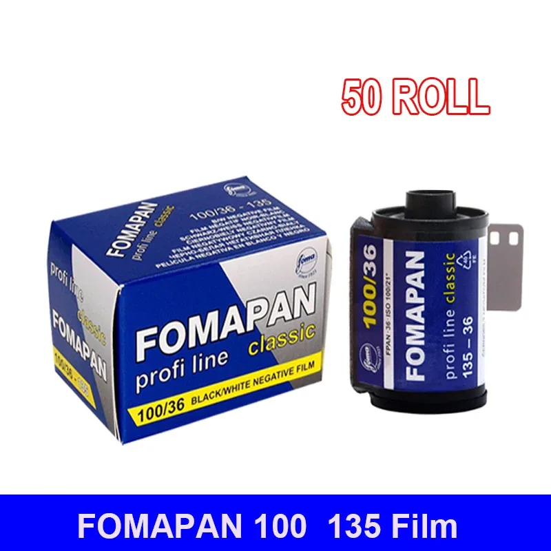 

NEW 50 ROLL Fomapan Classic 100 135 Kinetoscope Move Films New Classic Black And White Subpackage Rolls 36 Exposure Per Roll