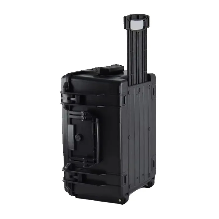 DPC107 Waterproof IP67 Hard Plastic Trolley Equipment Case With Foam 545*400*280mm