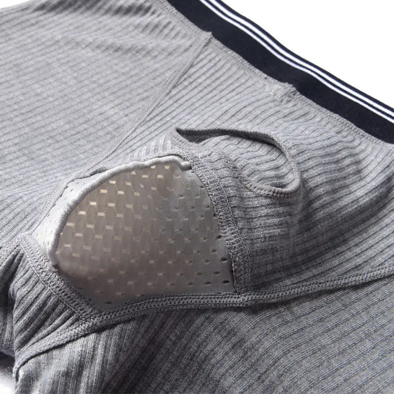 Mens Modal Underwear Front Pouch Boxer Briefs Low Rise Underpants Breathable Shorts Ribbed Plus Size 4XL Ropa Interior Grande