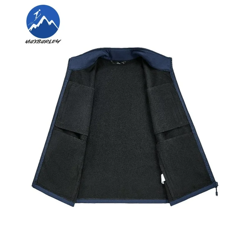 Maxbarley Mens Softshell Waistcoat 2025 Luxury Elegant Camping Thermal Sleeveless Coat Premium Travel Windproof Gorpcore Wear
