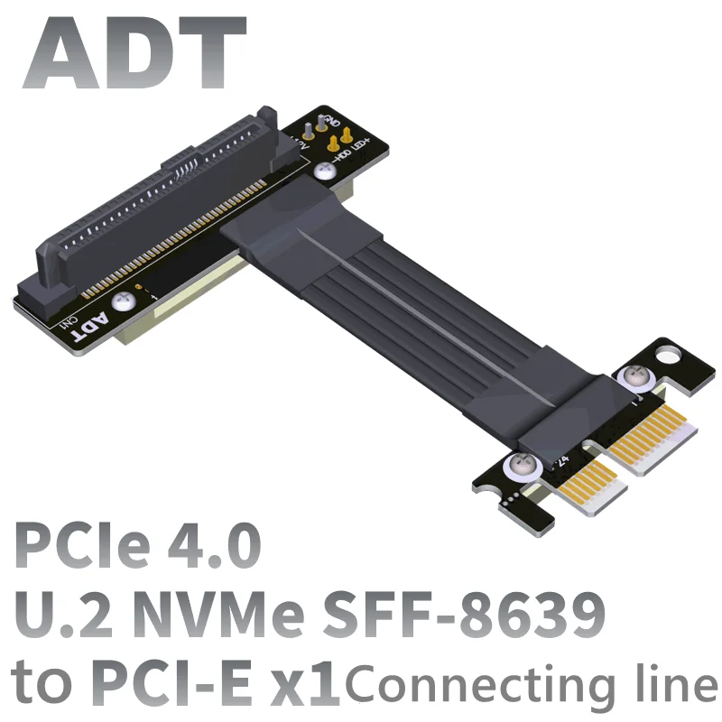 

U.2 Interface U2 to PCI-E 4.0 X1 SFF-8639 NVMe pcie extended data adapter