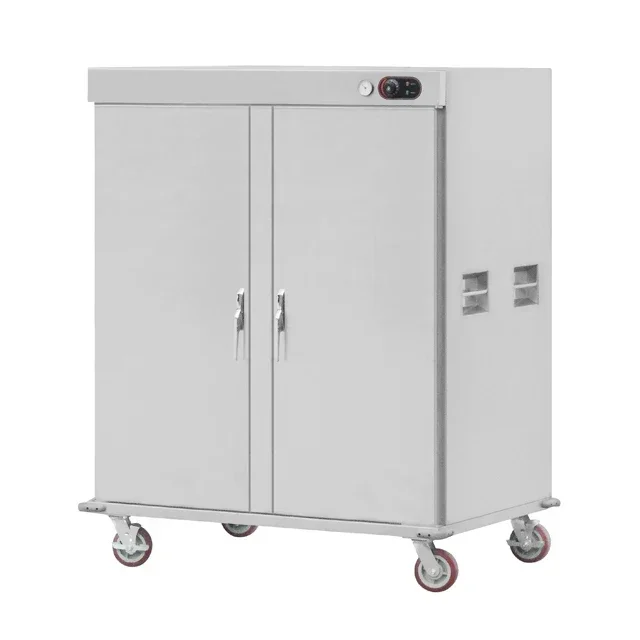 Restaurant  Commercial Mobile Food Hot Warmer Heated Holding Cabinet Trolley Mobile Food Warmer Banquet