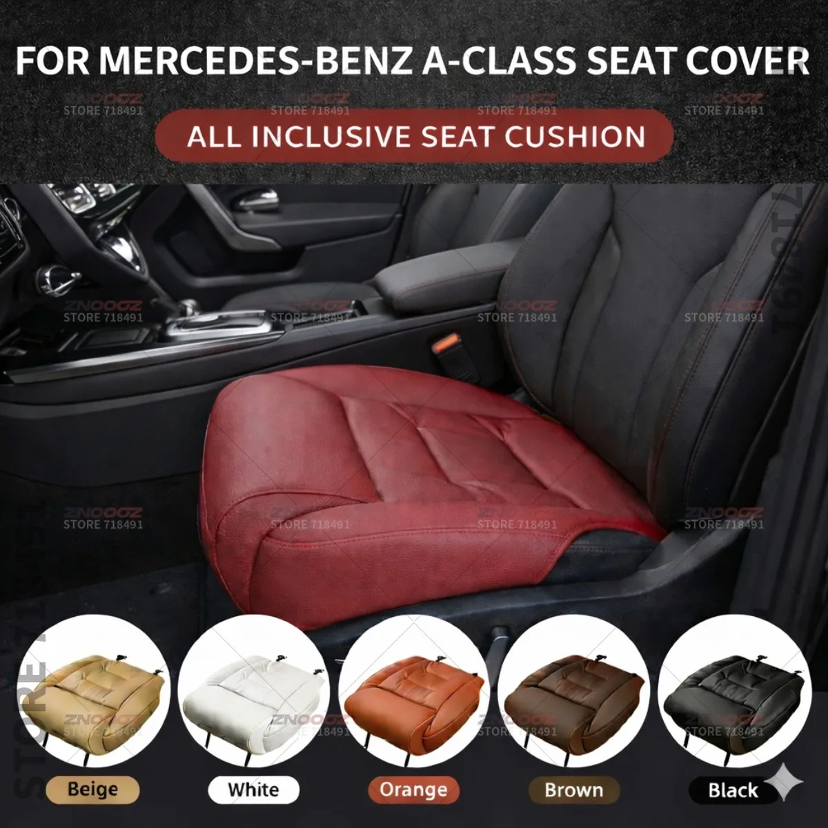 

Подушка-удлинитель для поддержки ног в сиденье автомобиля Mercedes-Benz A-Class, накладка на сиденье из пены с эффектом памяти, аксессуары для интерьера