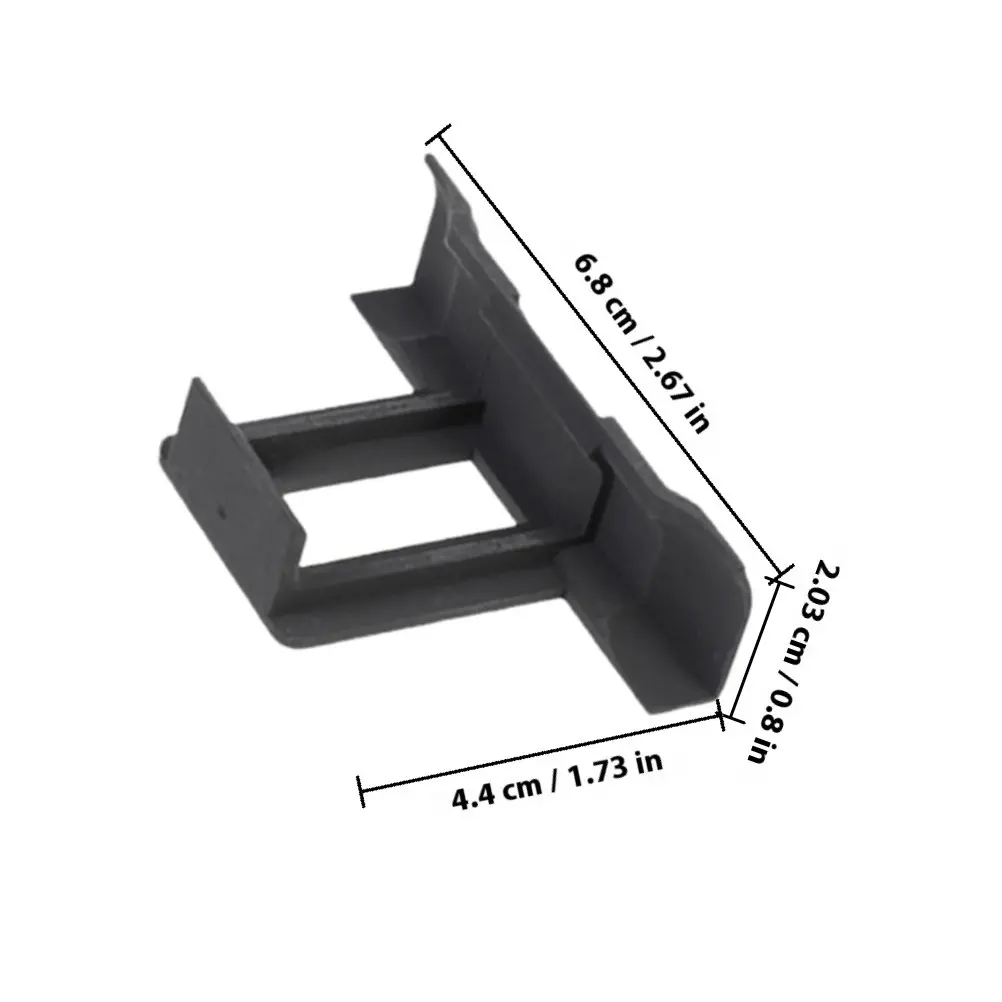 12Pcs Photovoltaic Panel Water Drain Clips ABS Drainage Clip for Outdoor Solar Panel Cleaning Mud Removal Stagnant Water Guide