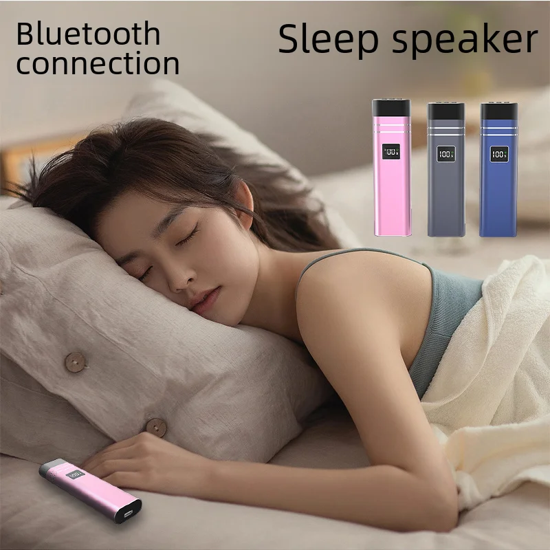 QY08Bluetooth5.3Sleep Speaker under Pillow Mini Portable Audio Bone Conduction Concept Listen to Light Music Rib Sleeping Device