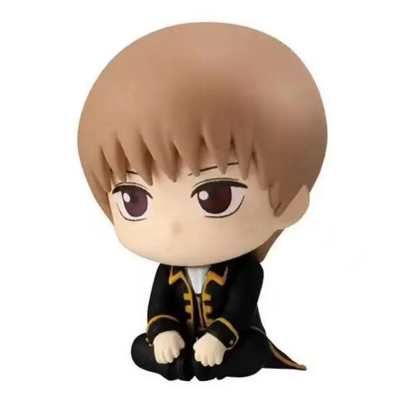 Figurki akcji Bandai Gintama Model Sakata Gintoki Hijikata Toushirou Okita Sougo Gashapon Sitting Series02 Oryginalne, dostępne od ręki