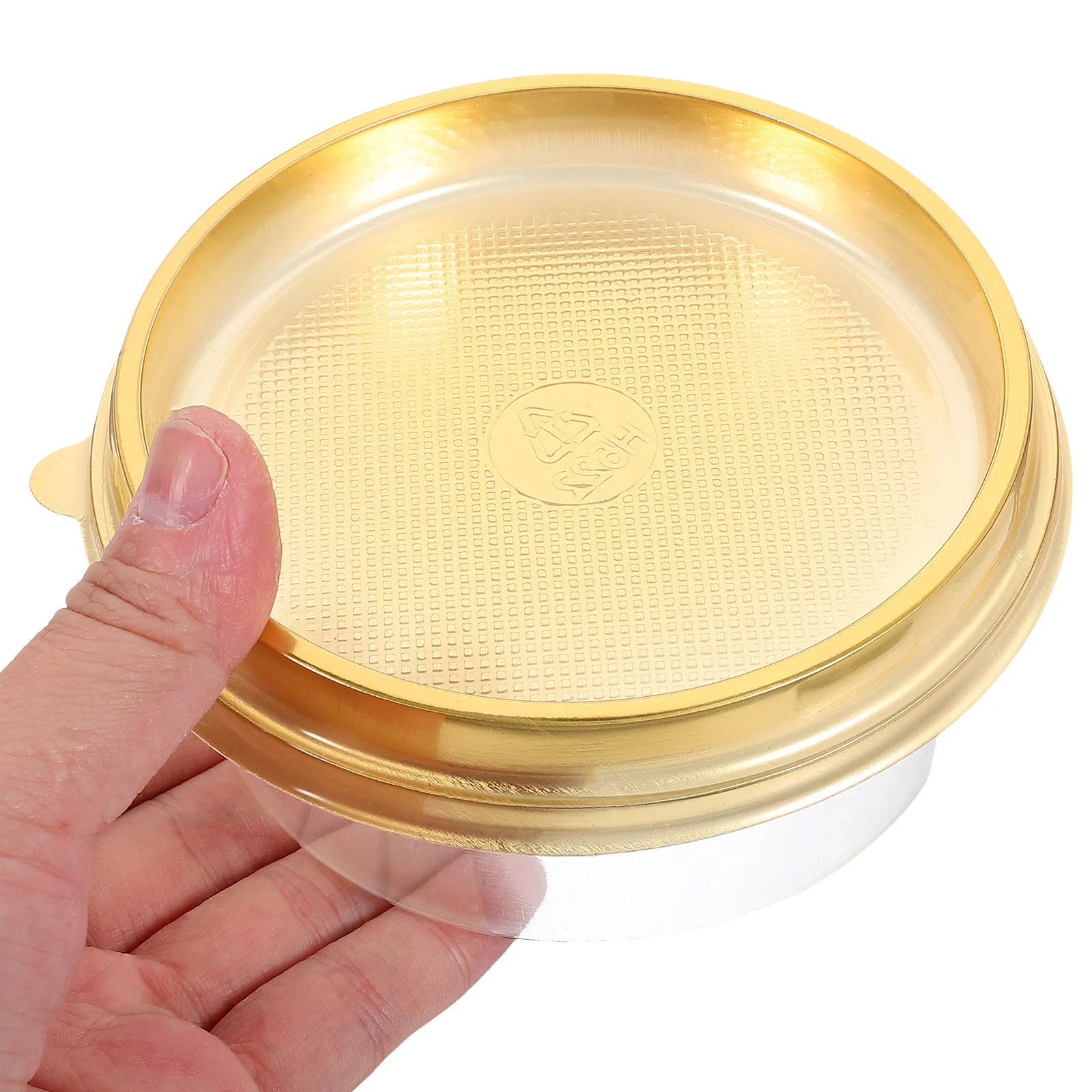 

10pcs Packaging Box Transparent Pet Round Food-Safe Container For Baking Birthday Storage Clear Cake Boxes Portable Cake Carrier