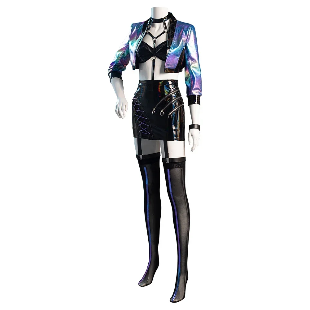LOL KDA Agony‘s Embrace Evelynn Cosplay Costumes Women Skirt Outfits Halloween Carnival Suit