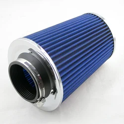 3Inch Cold Air Intake Clamp-On Sports Universal 76mm Air Filter High Performance Washable Car Professional Spare Parts