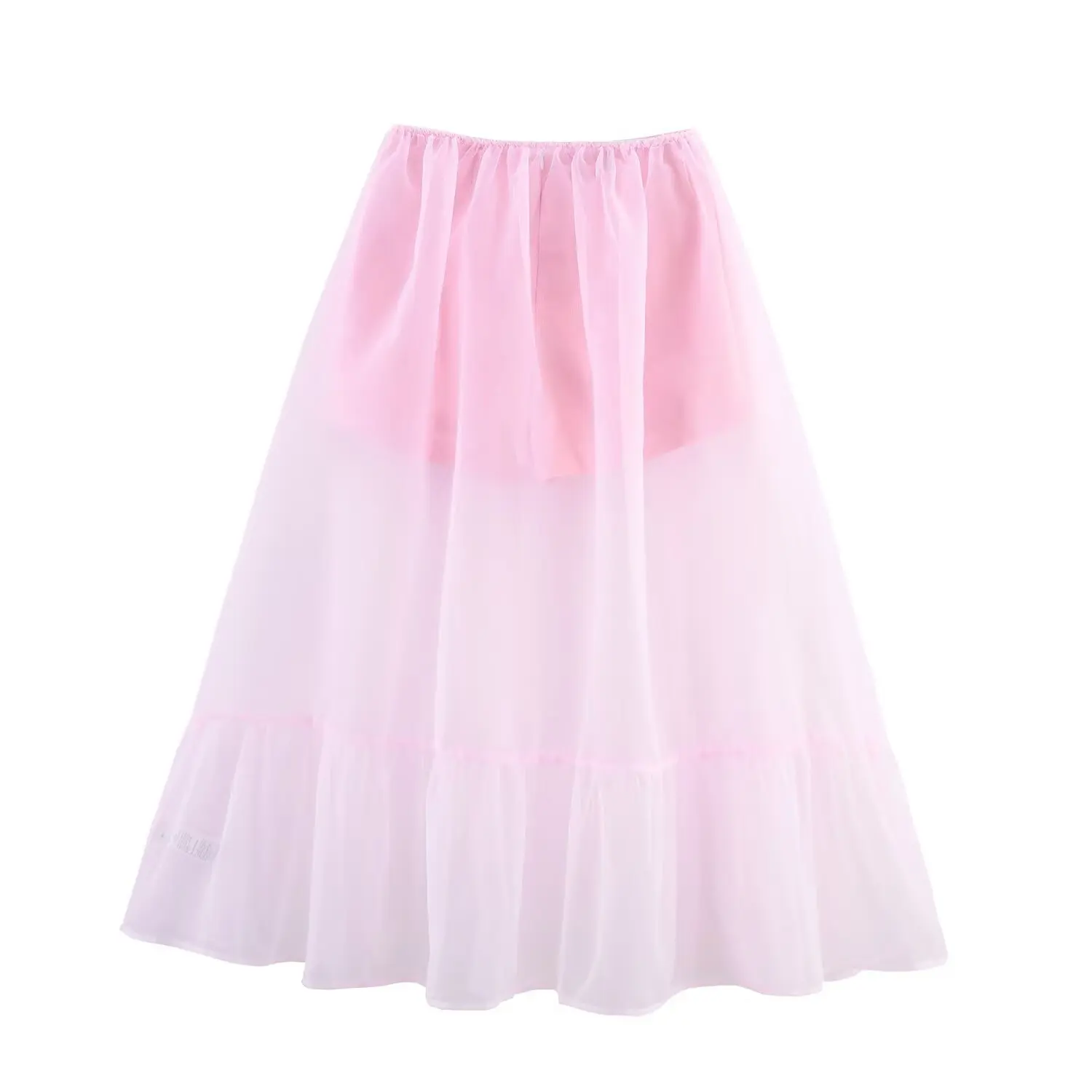 Women 2025 Summer Two Piece Skirt Set Fashionable Coarse Square Button style Vest+Casual Shorts+Chiffon Skirt Set Mujer