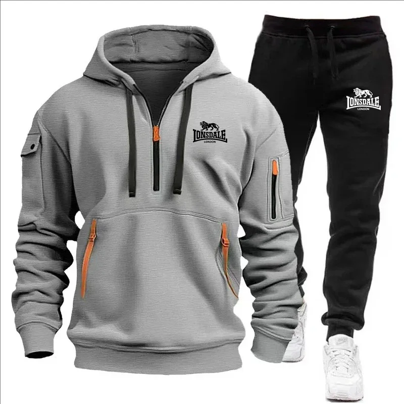 

2024 Sports Tracksuit Jogging Men's Clothing Casual Sweatshirt Suit Sweatshirts for Men Daily Tricolor Hoodies Hot High Quality