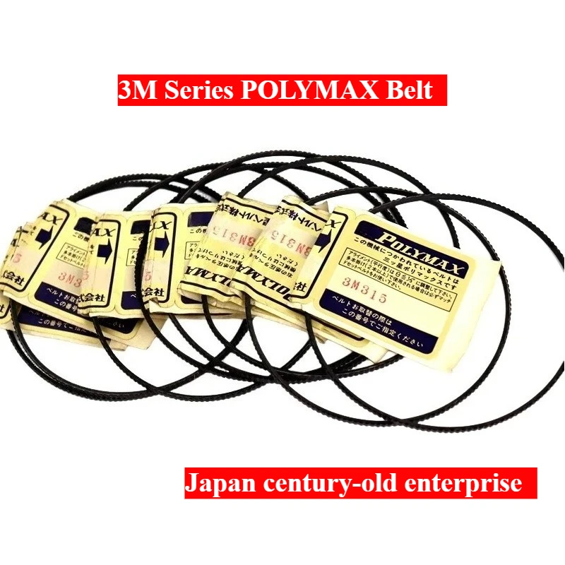 

3M272 3M280 3M290 3M300 3M307 POLYMAX Belt for Lathe Water Tower Woodworking Spindle Driver Polyurethane Japan Wide Angle Belt