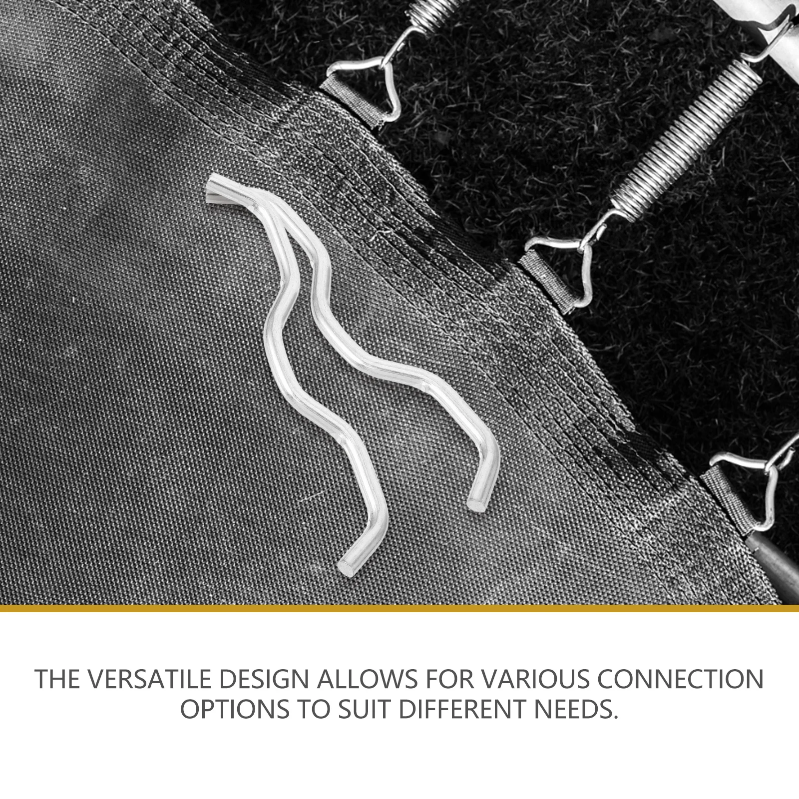 

5Pcs Trampoline Parts Professional Metal Buckles Portable Replaceable Connectors Wear-Resistant for DIY Outdoor Safety Use